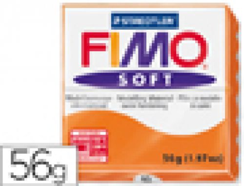 Pasta para modelar staedtler fimo soft 56 gr cor laranja , Staedtler , 54653 , 4006608809638